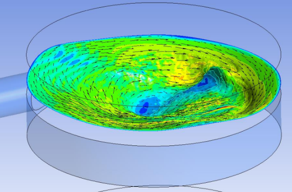 Waterflow fot cutting potatoes